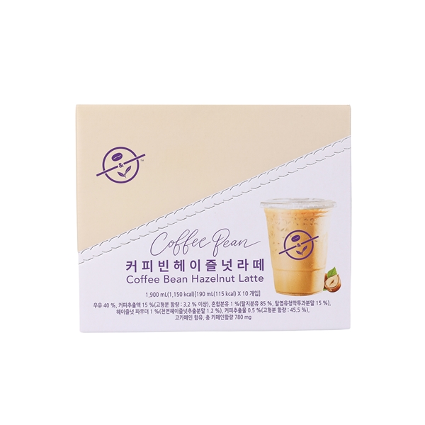 커피빈 헤이즐넛라떼 파우치(10개입) 상세이미지 1