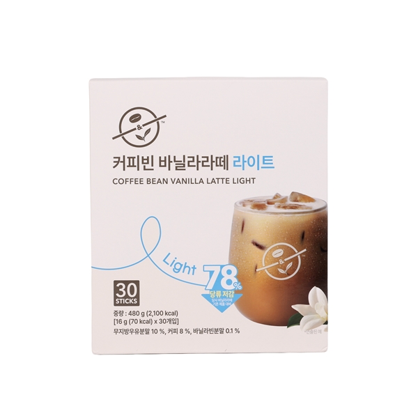 커피빈 바닐라 라떼 라이트 30T 상세이미지 1