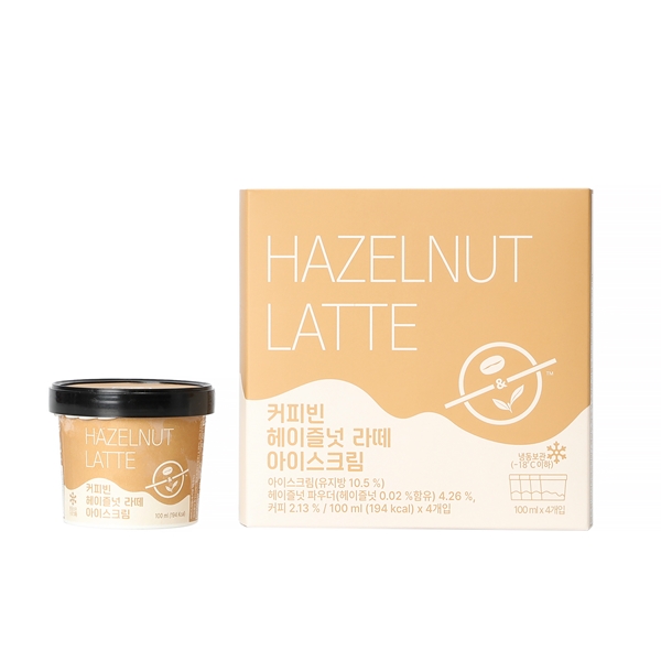 ★여름한정재출시[17%할인/단독주문필수] 커피빈 헤이즐넛 아이스크림 100ml*4입 상세이미지 1