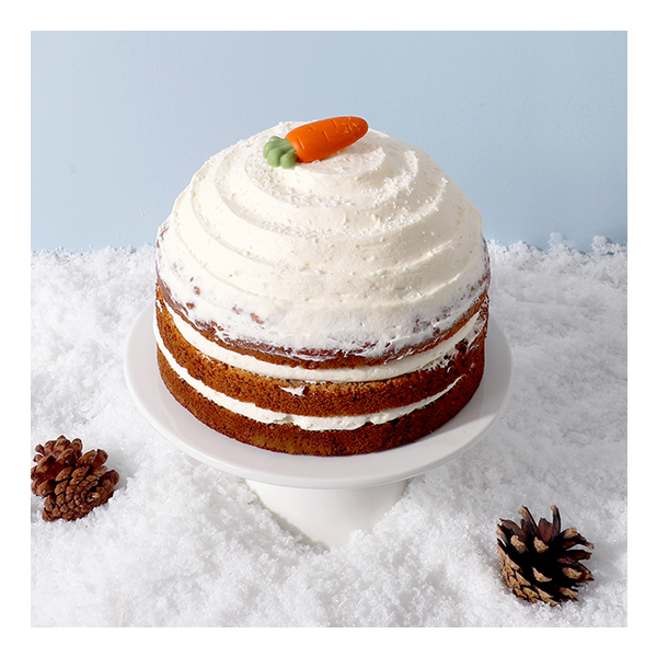 Snow Dome Carrot Cake