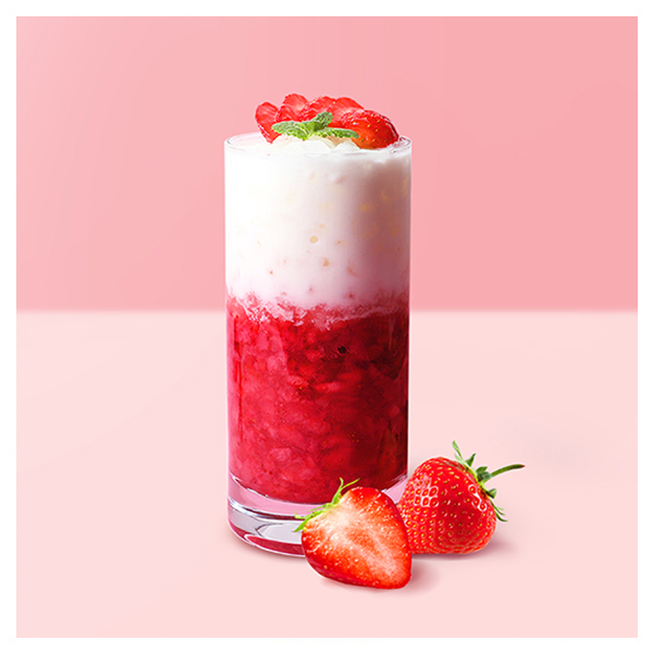 Iced Strawberry Latte