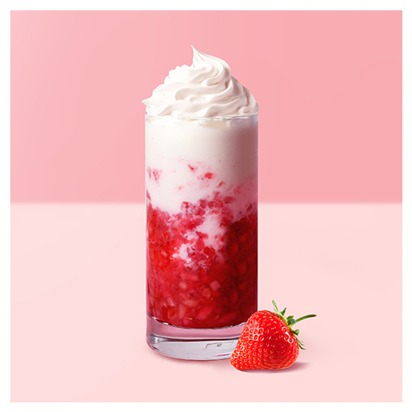 Strawberry Vanilla Ice Blended