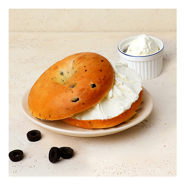 Black Olive Potato Bagel