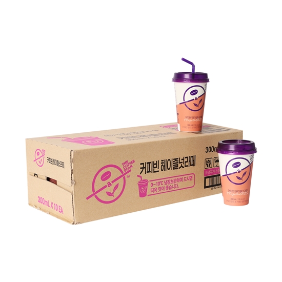 (39%할인)헤이즐넛라떼 컵커피 300ml 10입(박스)