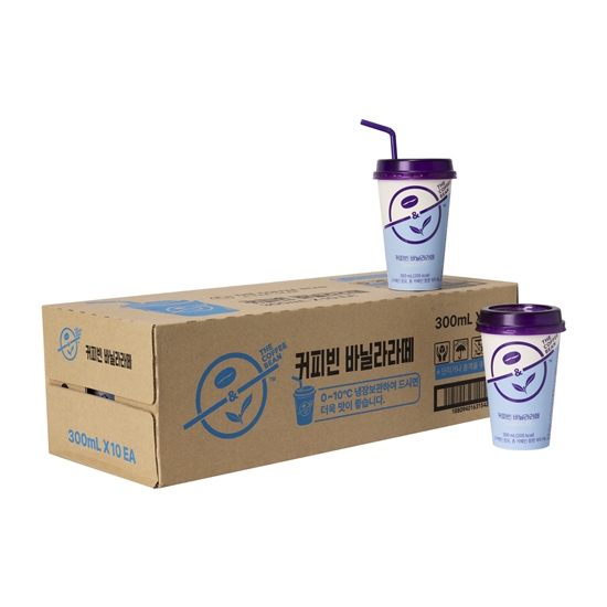 (39%할인)바닐라라떼 컵커피 300ml 10입 (박스)