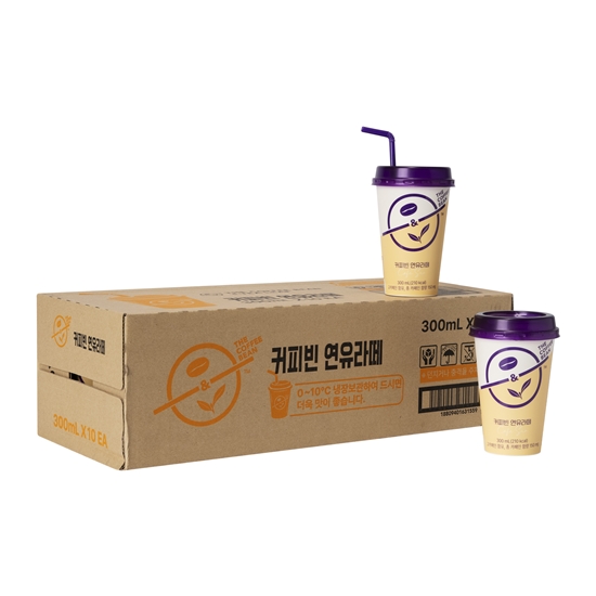 (24%할인)★유통기한임박★연유라떼 컵커피 300ml 10입 (박스)