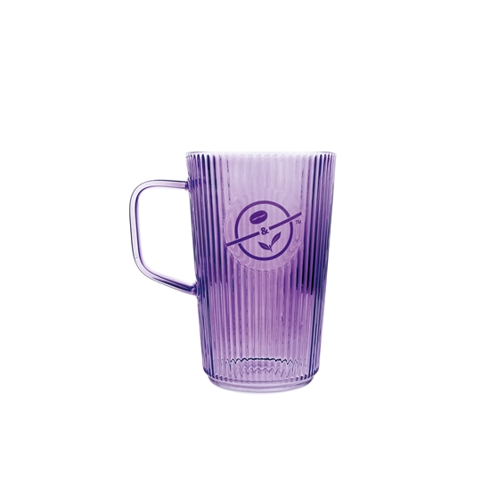 플리츠 글라스 머그 540ml (퍼플)